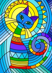 Puzzel Sierlijke kat 1000 stukjes ENJOY