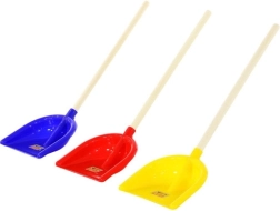 Stoffer met houten steel