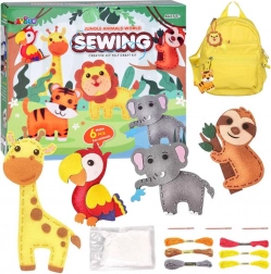Creatieve set Jungle-dieren om te naaien