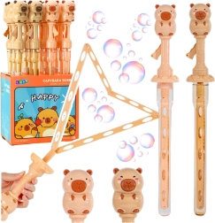 Bellenblaas capibara 49,5 cm met uitklapbare driehoekige stok, 100 ml