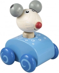 Piep-speelgoed in de vorm van een muis - blauw