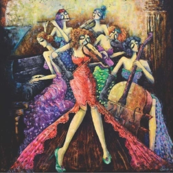 Anatolian vierkant puzzel Vrouwenorkest 1024 stukjes