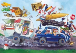 Heye puzzel Cartoon Classics: Vertrek op vakantie – 500 stukjes