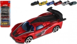 Set van 6 raceautootjes – metaal en plastic, 8 cm, vrijloop