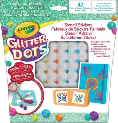 Crayola Glitter Dots – sjablonen voor stickers