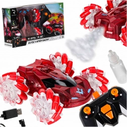 RC auto met rookeffect en LED, rood