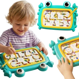 Woopie Montessori magnetisch doolhof krab turquoise