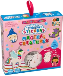 Verkleurende badstickers Mystieke wezens met opbergnet