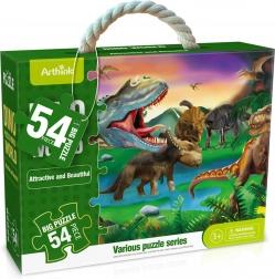 Maxi-puzzel met dinosaurussen, 54 stukjes