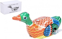 Ophoorbare metalen eend 10 cm