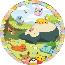 Ronde puzzel Schattige Pokémon 500 stukjes