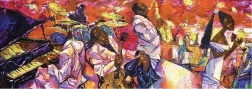 Panoramische puzzel ART PUZZLE Kleuren van de jazz 1000 stukjes