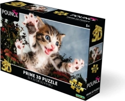 3D-puzzel – springend katje 100 stukjes
