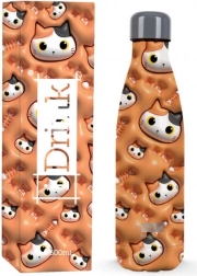 Thermosfles met oranje kat 500 ml