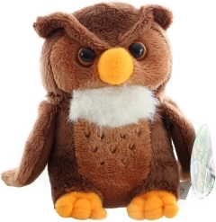 Pluchen uil 18 cm – knuffelzachte metgezel voor kinderen en volwassenen