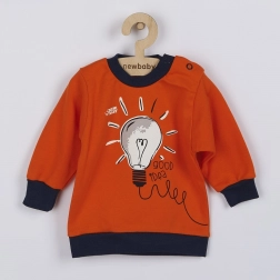Babykatoenen T-shirt New Baby Happy Bulbs met lange mouwen