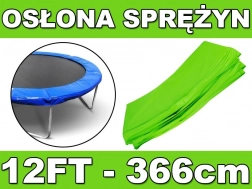 Beschermrand voor veren SKYRAMIZ voor tuintrampoline 366 cm (12 ft) – groen