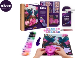 Okto schilderen op nummer en 3D modelleren – Hummingbirds in Love 30 × 40 cm