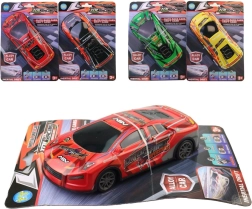 Metalen raceautootje met inertiële aandrijving voor kinderen 3+