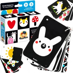 Contrastkaarten aan een koord 0m+