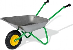 Kinder kruiwagen van metaal Rolly Toys grijs