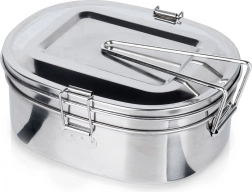 Stalen toeristen-menážka/lunchbox 2-delig 350/900 ml REDCLIFFS