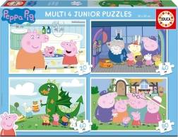 Puzzle Peppa Pig 4-in-1 (20, 40, 60, 80 stukjes) EDUCA