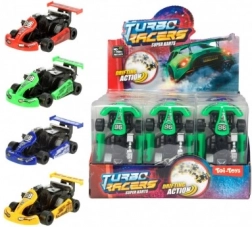 Plastic kart 9cm - verschillende kleuren