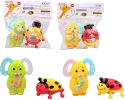 Rammelaars voor baby’s, 2 stuks (12 × 9 cm)