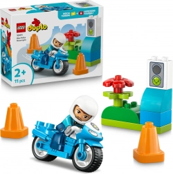 LEGO DUPLO blauwe politiebrommer