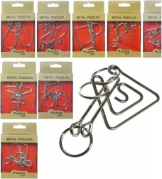 Metalen breinbreker mix – metalen logische puzzel