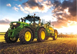 Diamantschilderij John Deere Traktor op het veld 30x40cm