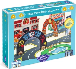 Djeco Puzzl’Up Stad – puzzel wegen en stadsbaan (33 stukken)