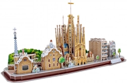 3D-puzzel CityLine panorama Barcelona – 186 stukjes