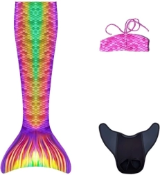 Zeemeerminnenstaart - monovin voor zwemmen Cancun + bikini