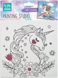Creatieve schilderset Canvas Klein vogeltje TOYSINN 15 × 15 cm