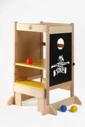 Multifunctionele leertoren van massief hout