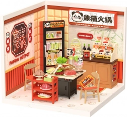 Robotime Rolife DIY huisje: Aziatisch restaurant met LED-verlichting, 127 stukjes