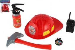 Brandweer speelset voor kinderen met helm en accessoires