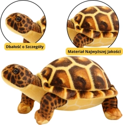 Pluchen bruine schildpad 25 cm