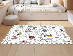 Schuimen stad puzzel voor kinderen