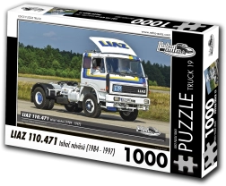 Puzzel RETRO-AUTA: LIAZ 110.471 trekker voor opleggers (1984–1997), 1000 stukjes