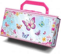 Šperkovnica Pecoware – vlindertjes met slot en hangertjes