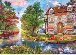 Puzzel Hotel Riverside Inn 1000 stukjes van Gibsons