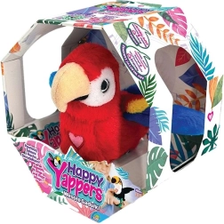 Happy Yappers rode interactieve pluchen papegaai