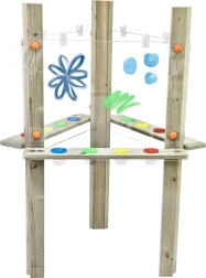 Transparant acryl driedelige schildersezel XXL CLASSIC WORLD EDU – creatief centrum 3-in-1