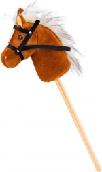 Scarlet hobbelpaard op stok hobby horse – lichtbruin