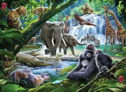 Puzzel Dieren uit de Jungle XXL 100 Stukjes