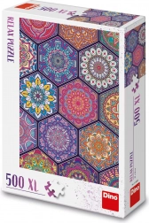 Ontspannende puzzel met mandala’s 500 XL stukjes