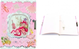 Dagboek met ballerina met slot